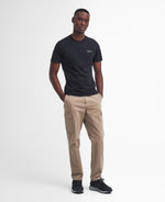 Barbour International Small Logo T-Shirt - Black/ Pewter