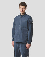 WEEKEND OFFENDER Southbank Technical Over-shirt - Lagoon Blue
