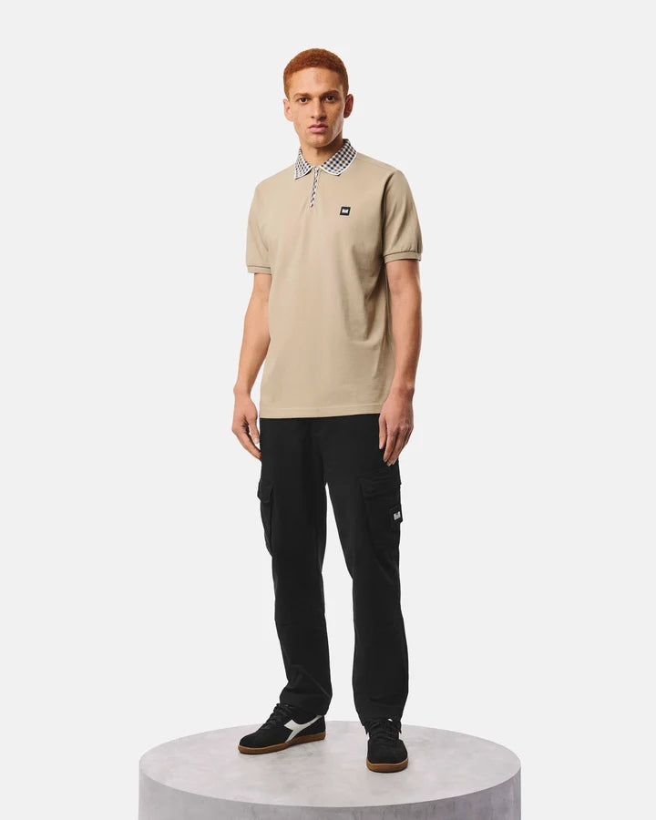 Weekend Offender Tipasa Jacquard Rib Polo Shirt - Rock