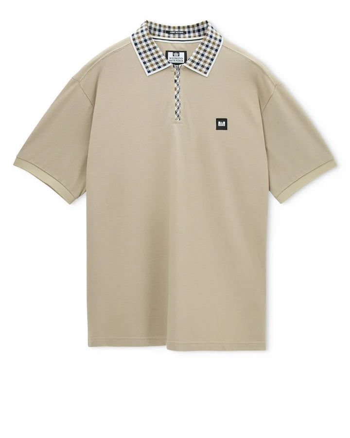 Weekend Offender Tipasa Jacquard Rib Polo Shirt - Rock