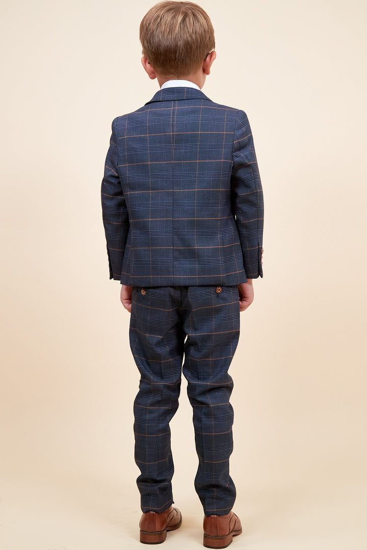 MARC DARCY Jenson Kids 3pc Suit - Marine Blue
