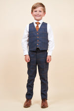 MARC DARCY Jenson Kids 3pc Suit - Marine Blue