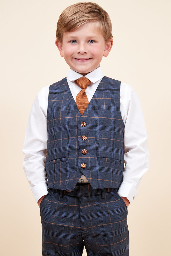 MARC DARCY Jenson Kids 3pc Suit - Marine Blue