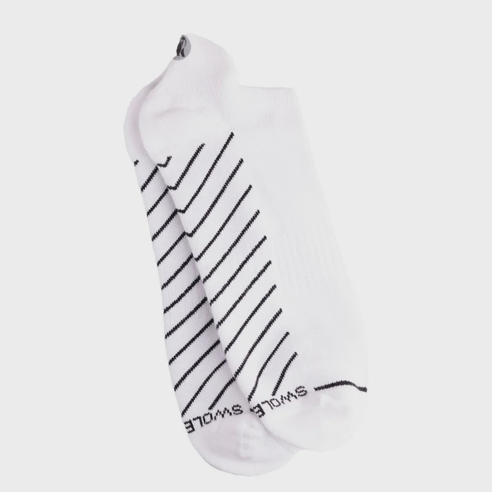 Swole Panda Performance Trainer Socks - White