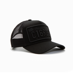 Christian Rose Private plate trucker cap - Black/Black