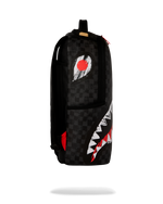 Sprayground Scribble Shark Check Backpack - Grey/Black