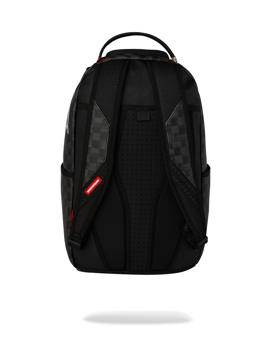 Sprayground Scribble Shark Check Backpack - Grey/Black