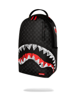 Sprayground Scribble Shark Check Backpack - Grey/Black