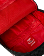 Sprayground Scribble Shark Check Backpack - Grey/Black