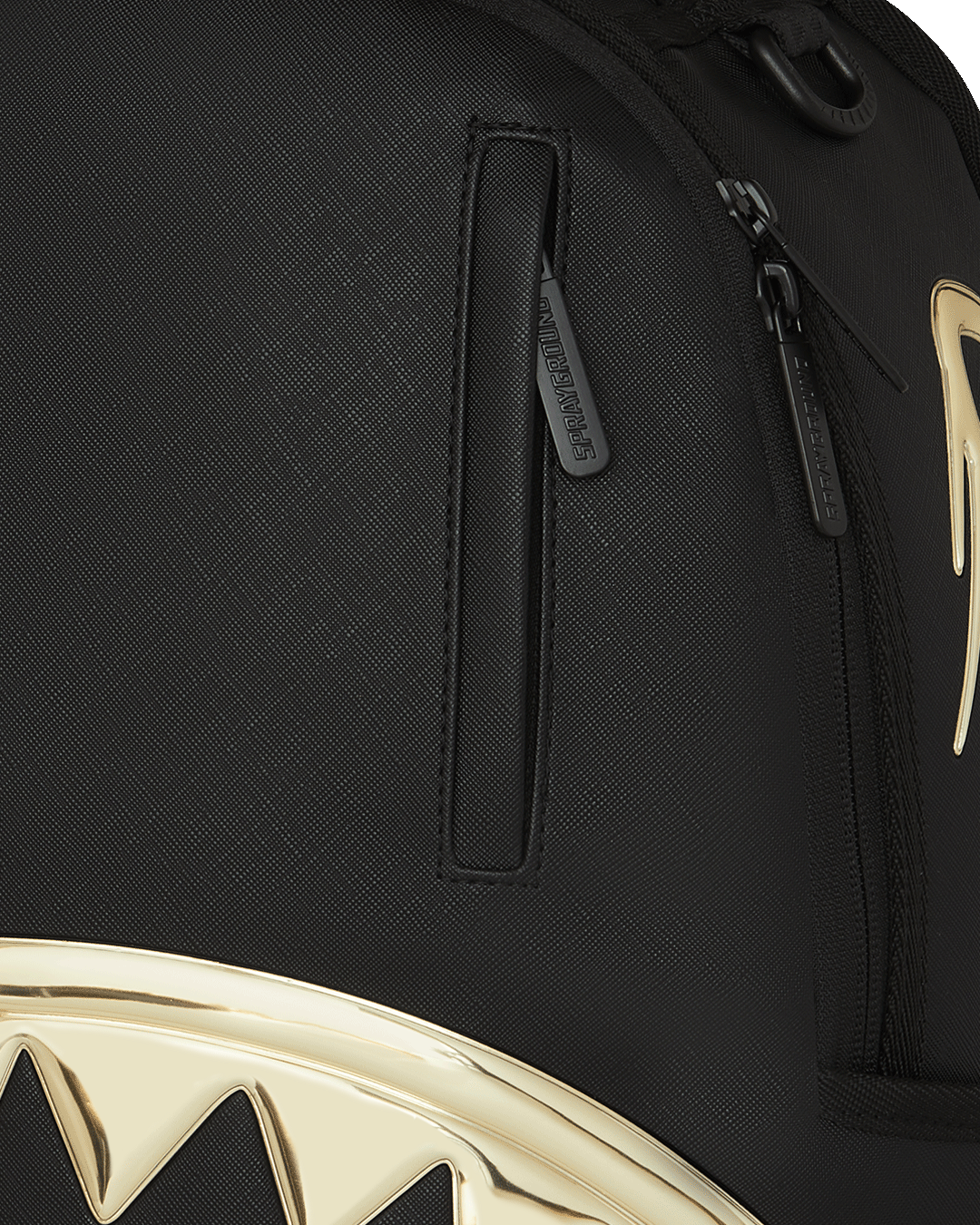 Sprayground Gold & Dangerous Backpack - Black / Gold