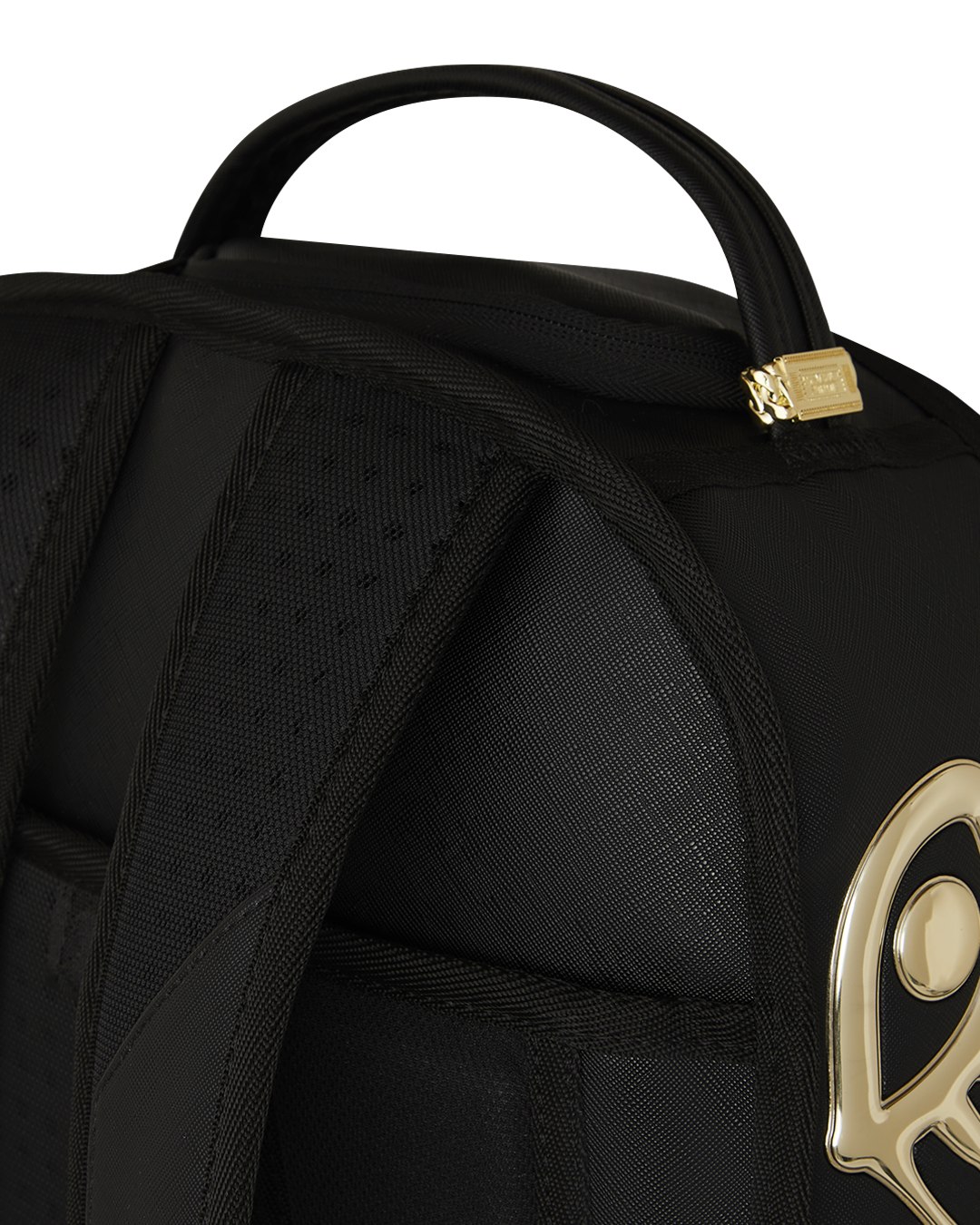 Sprayground Gold & Dangerous Backpack - Black / Gold