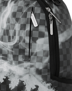 Sprayground Sip N Smoke Check Backpack - Grey/Black