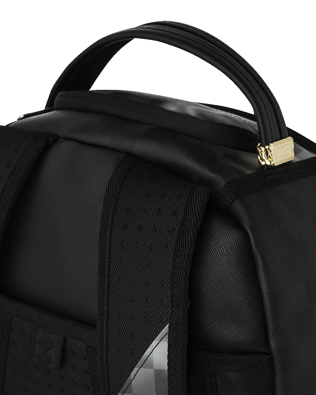 Sprayground Sip N Smoke Check Backpack - Grey/Black