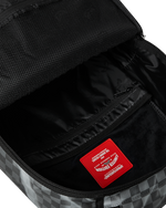 Sprayground Sip N Smoke Check Backpack - Grey/Black