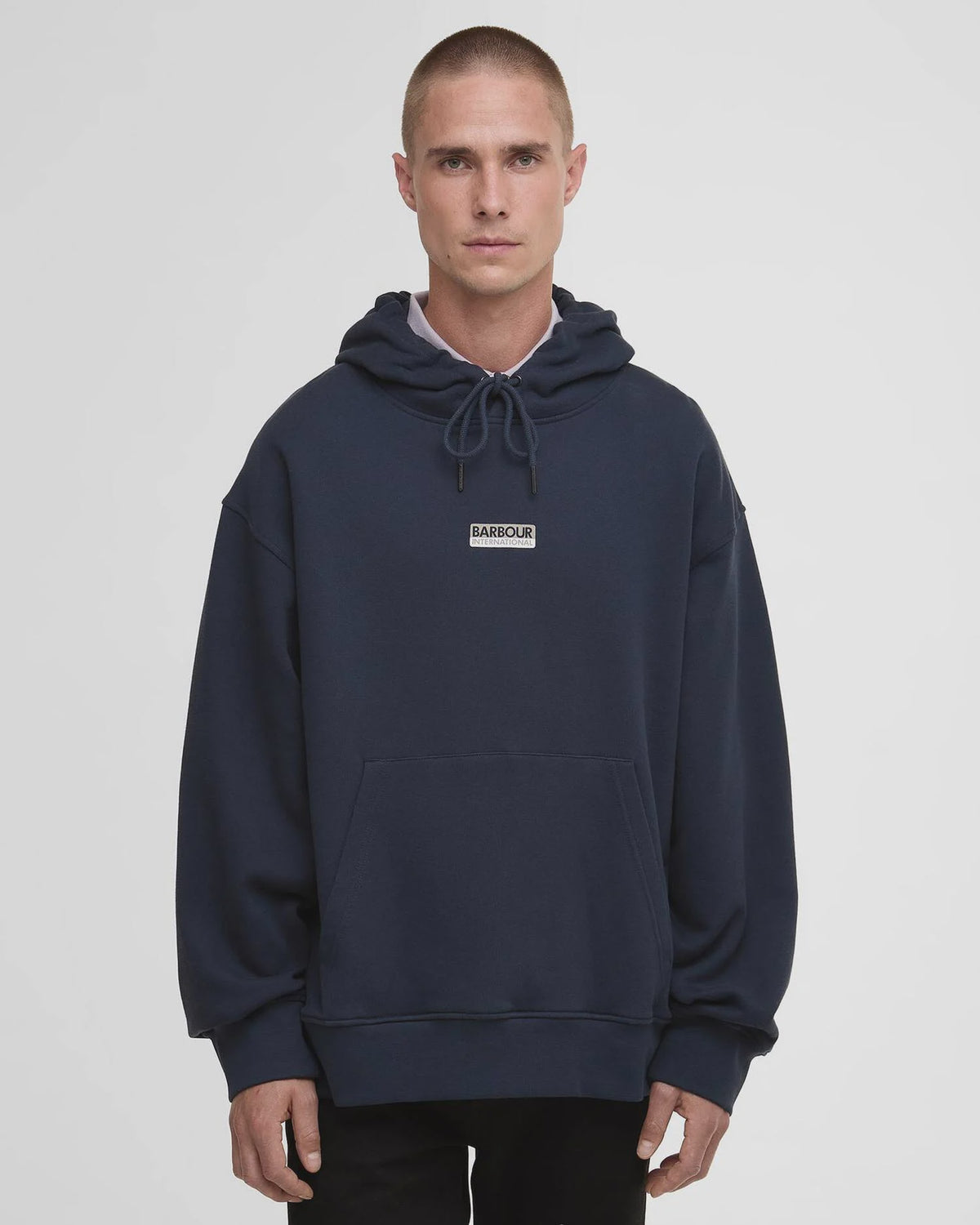 BARBOUR INTERNATIONAL Oversized Wendell Hoodie - Navy Blue