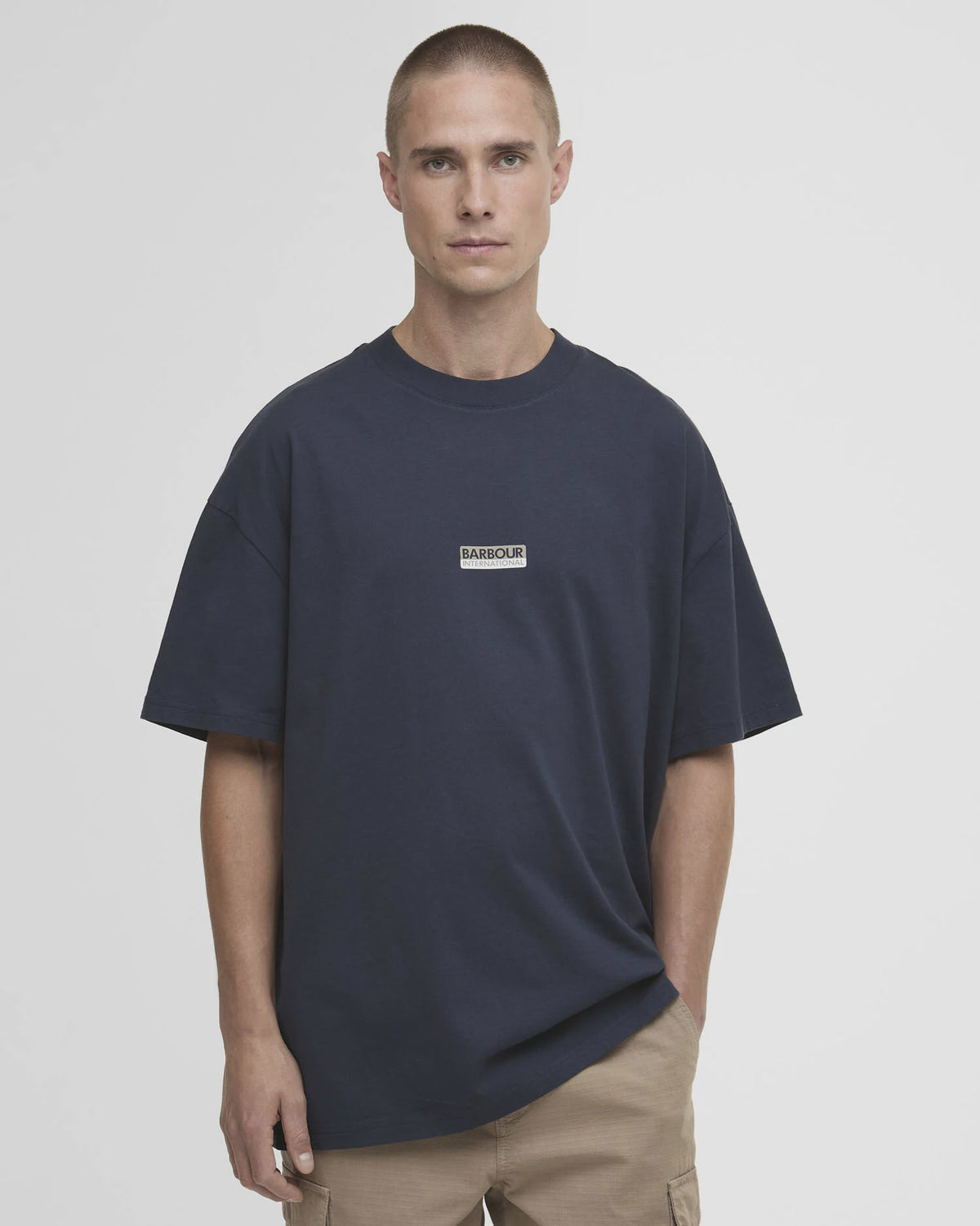 BARBOUR INTERNATIONAL Oversized Wendell T-shirt - Navy Blue