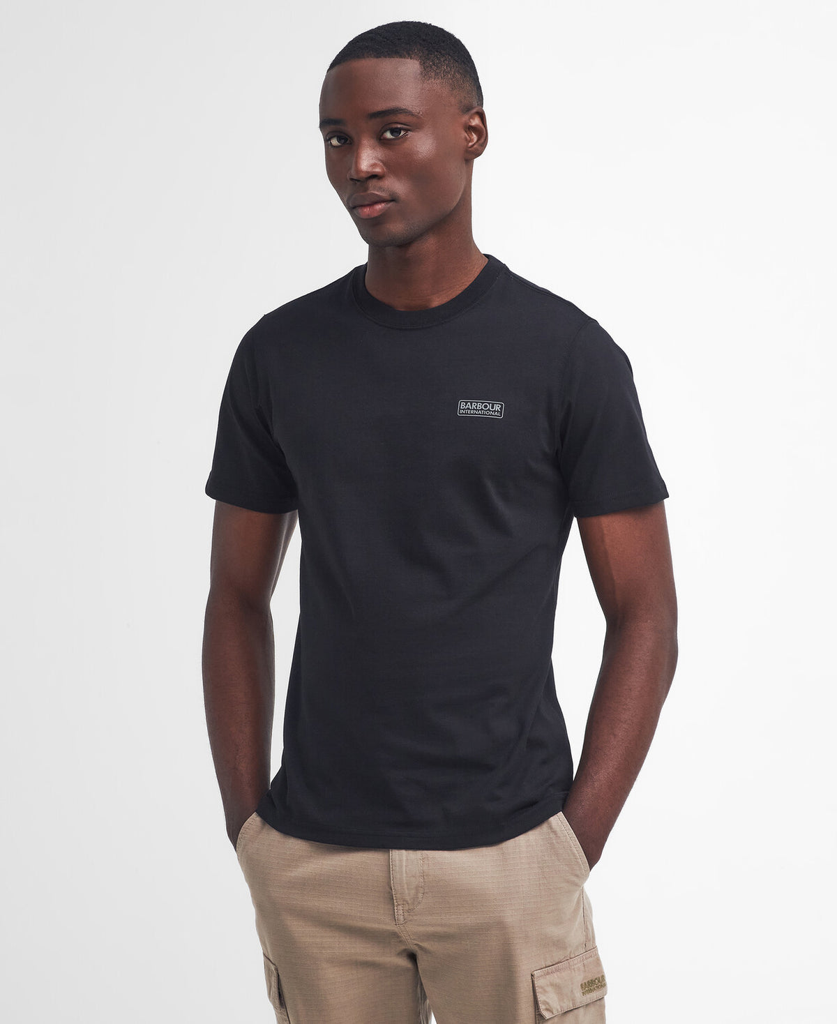 Small Logo T Shirt Black Pewter
