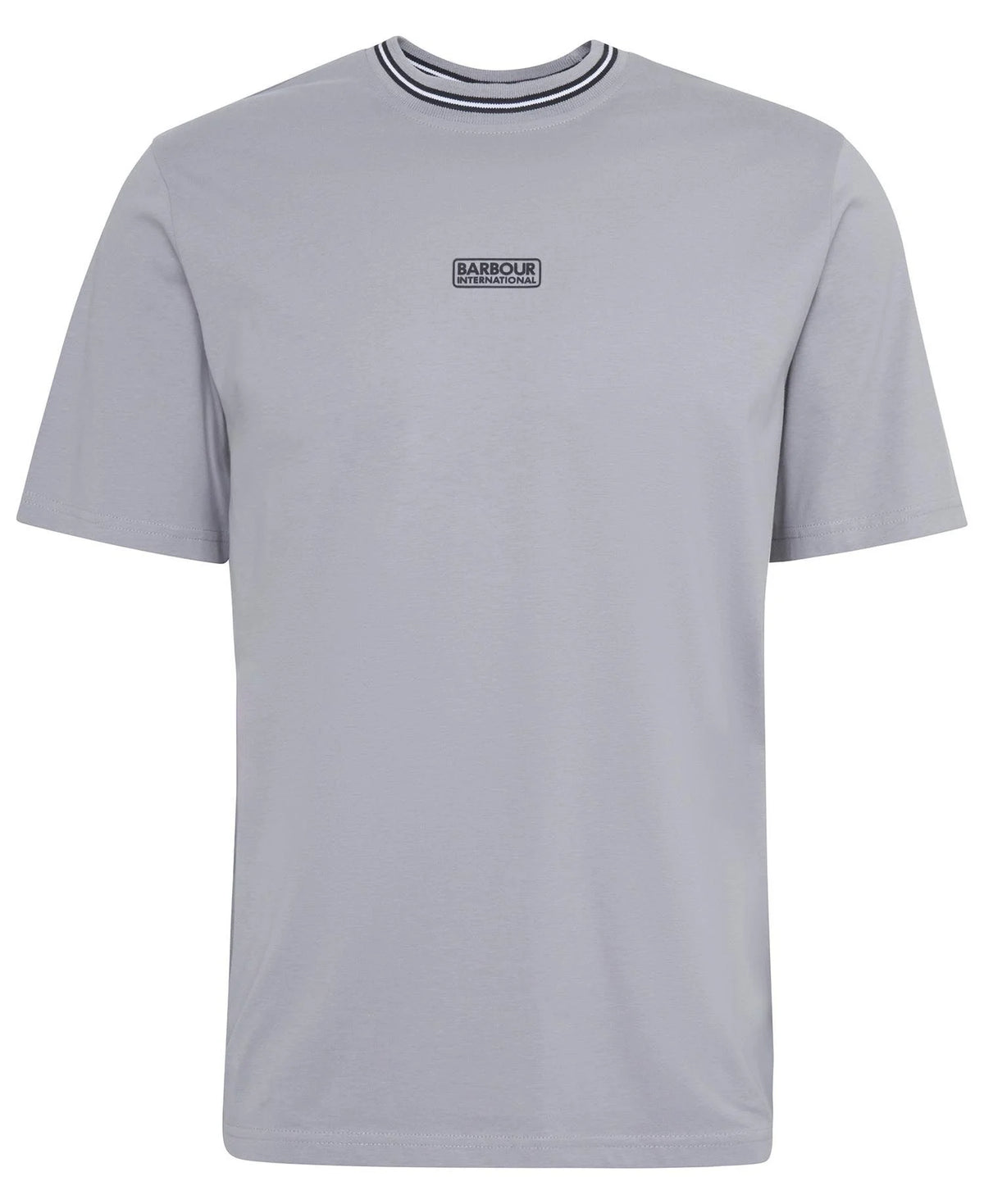 BARBOUR INTERNATIONAL Central Logo Tipped T-Shirt - Pale Slate