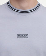 BARBOUR INTERNATIONAL Central Logo Tipped T-Shirt - Pale Slate