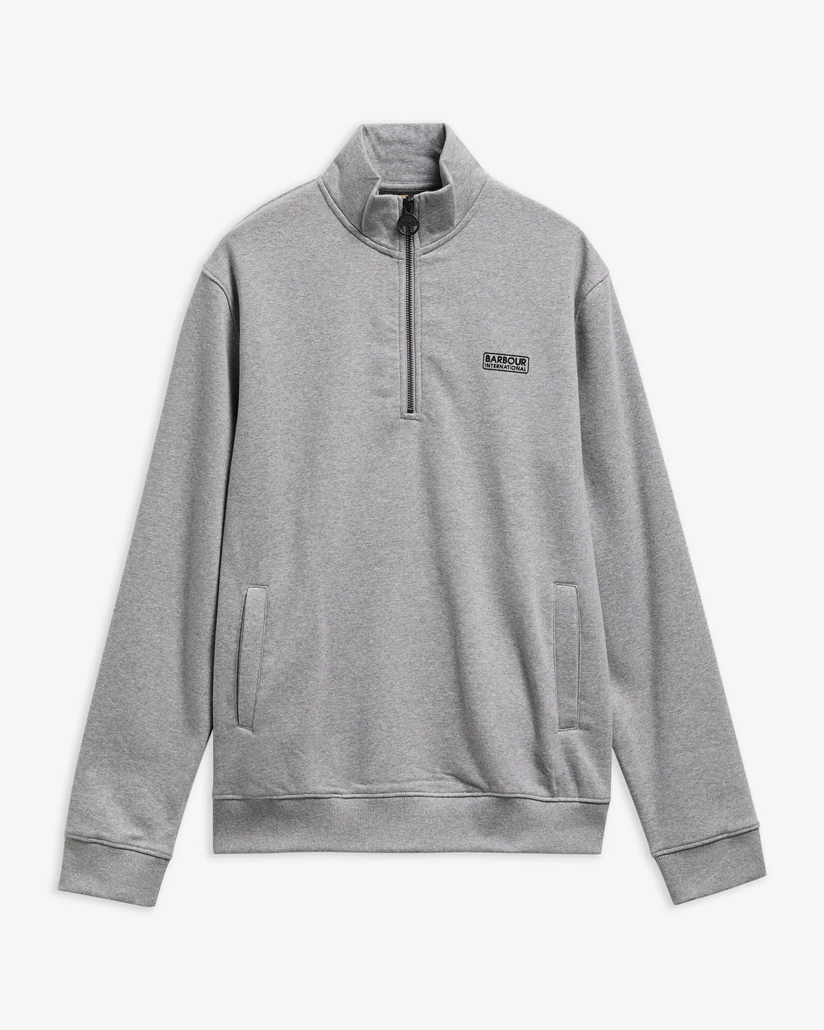 BARBOUR INTERNATIONAL Essential Half-Zip Sweatshirt - Anthracite Marl