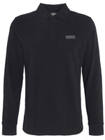 BARBOUR INTERNATIONAL Long Sleeve Polo - Black/ Pewter