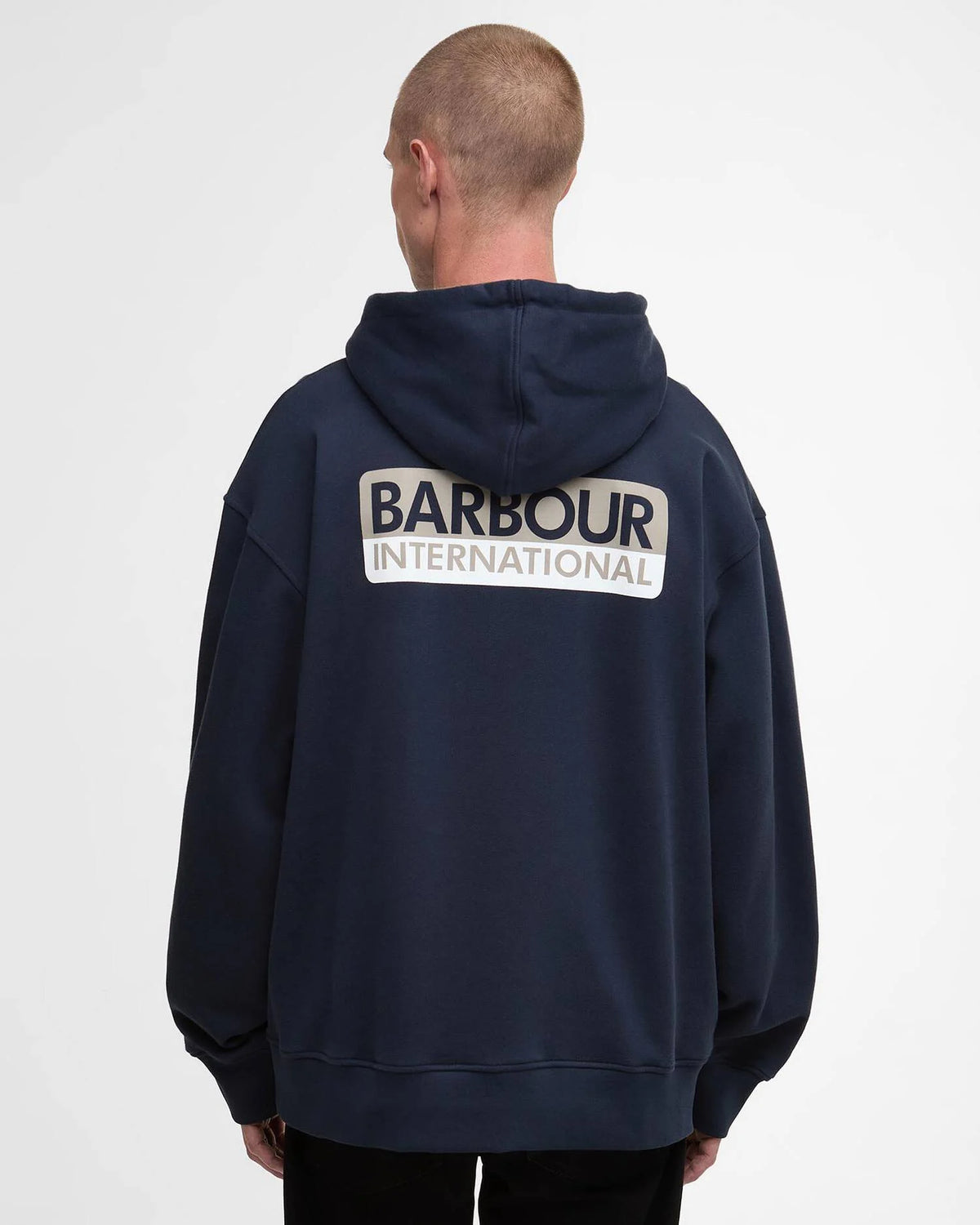 BARBOUR INTERNATIONAL Oversized Wendell Hoodie - Navy Blue