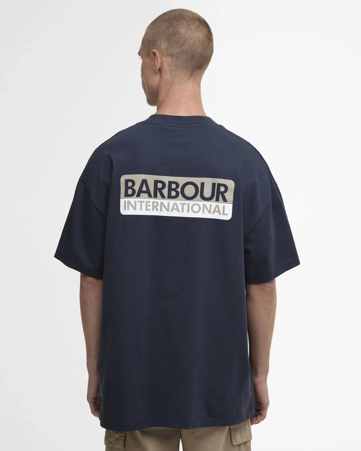 BARBOUR INTERNATIONAL Oversized Wendell T-shirt - Navy Blue