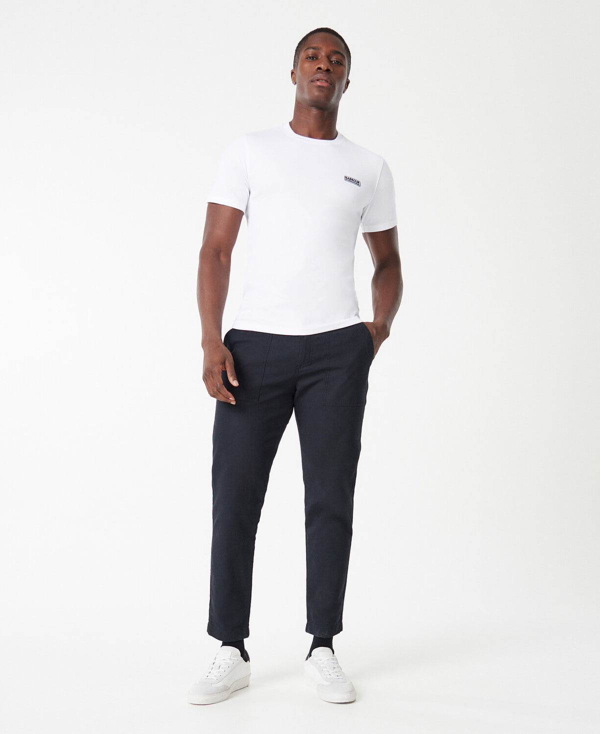 BARBOUR INTERNATIONAL Small Logo T-Shirt - White