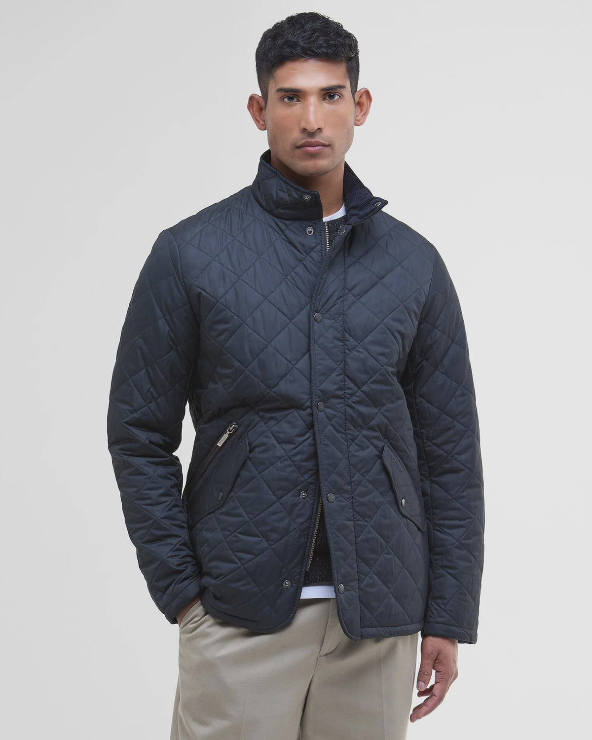 Barbour Chelsea Sports Quilt Jacket - Navy Blue