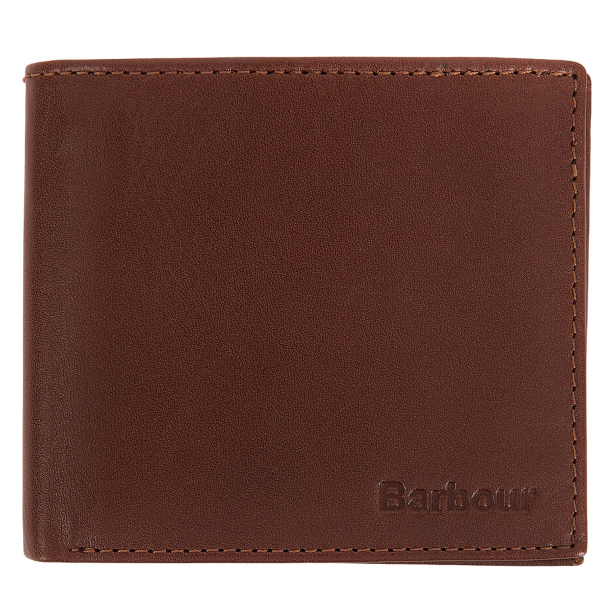 Barbour Colwell Leather Billfold Wallet - Brown / Tartan