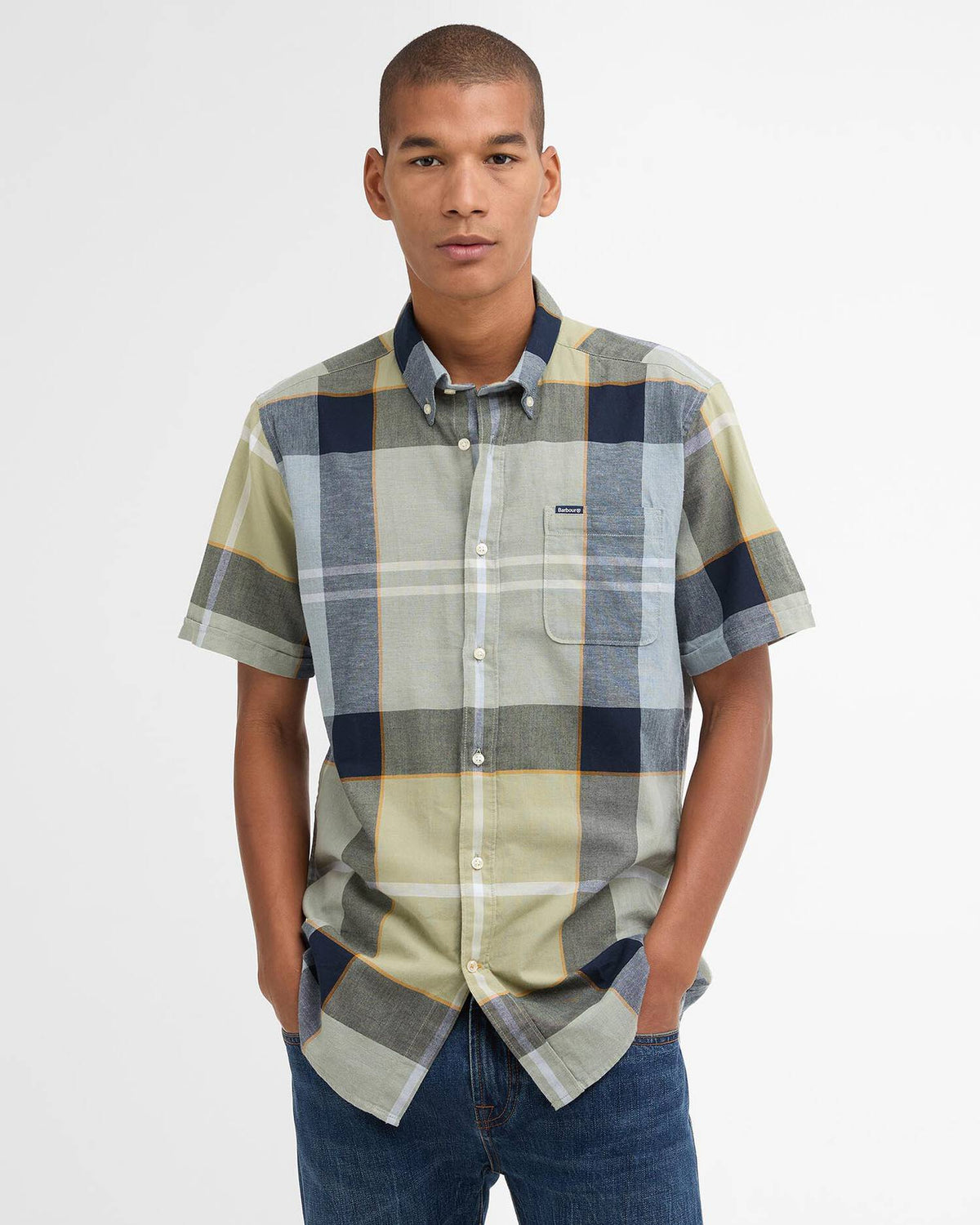 Barbour Doughill Short Sleeve Tartan Shirt - Highland Loch Tartan