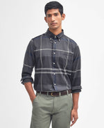 Barbour Dunoon Tailored Tartan Shirt - Graphite Black