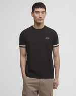 Barbour International Bruce Tipped Cuff T-Shirt - Black/ White