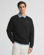 Barbour International Essential Crew Neck Sweatshirt - Black/ Pewter