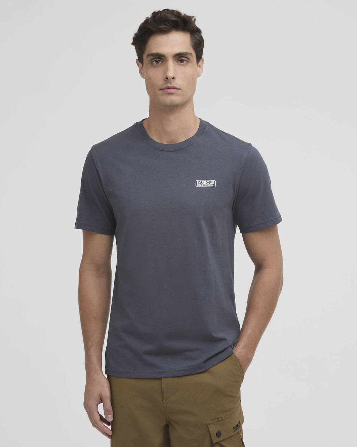 Barbour International Small Logo T-Shirt - Storm Grey
