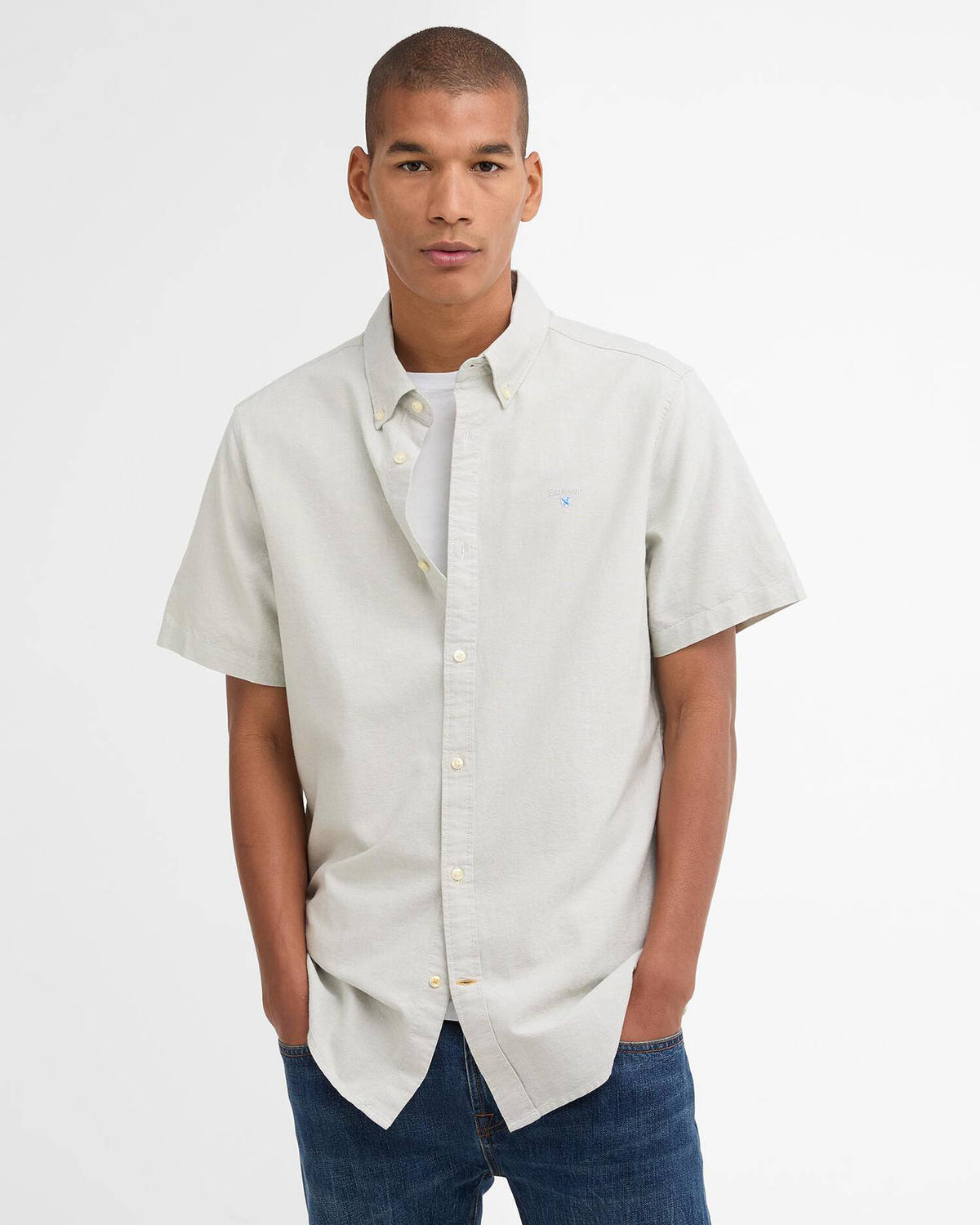 Barbour Oxtown S/S Tailored Shirt - Sea Green