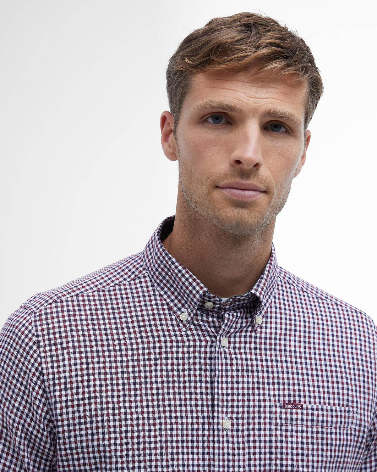 Barbour Padshaw Tailored Check Long-Sleeved Shirt - Rich Red