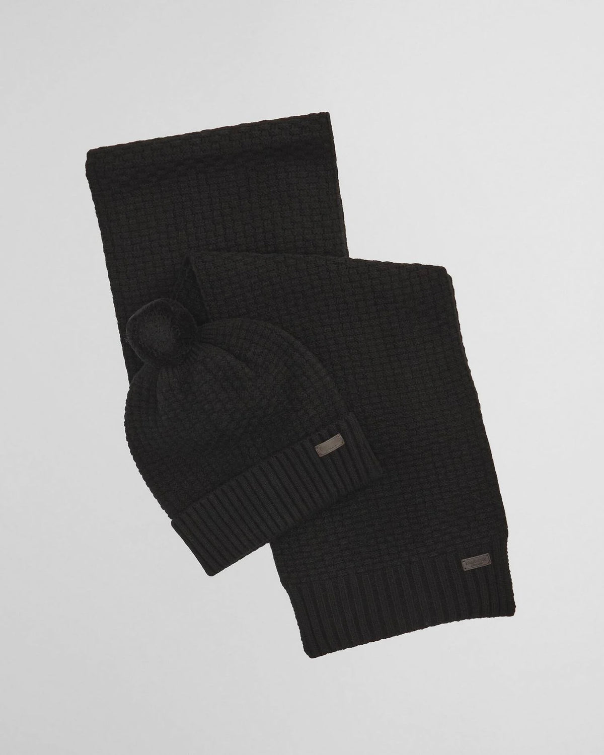 Barbour Ramside Beanie & Scarf Gift Set - Black