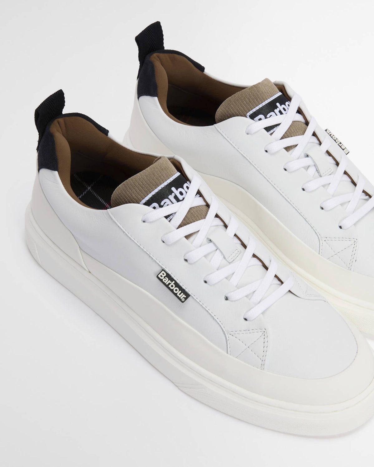 Barbour Stannington Trainer - White/Navy/Trench