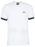 Barbour International Evan Deep Cuff Tipped T-Shirt - White