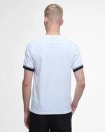Barbour International Evan Deep Cuff Tipped T-Shirt - White