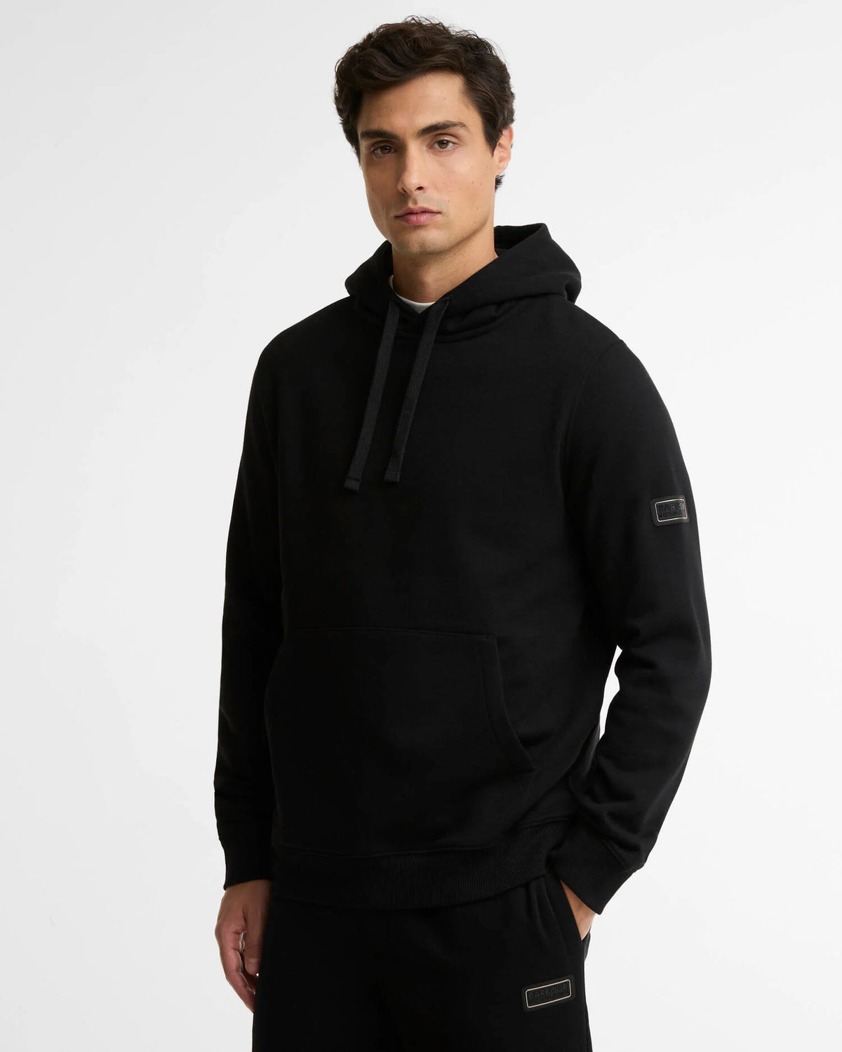 Barbour International Map Overhead Hoodie - Black