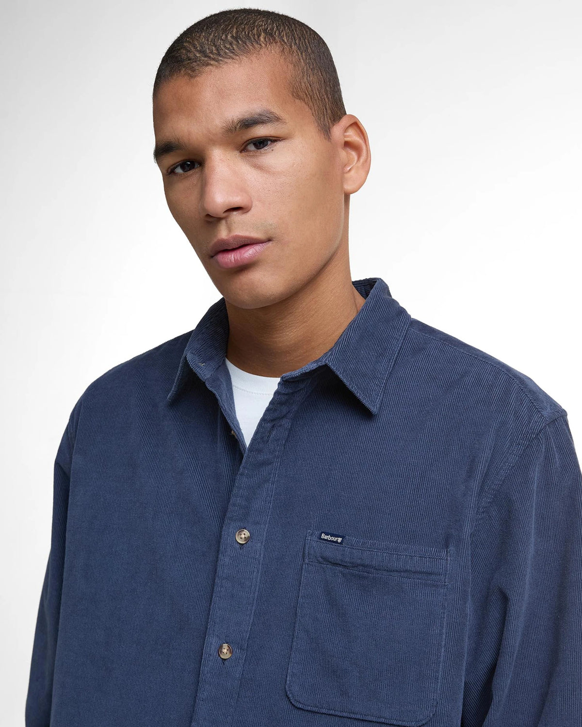 Barbour Bramside Cord Shirt - Navy Blue
