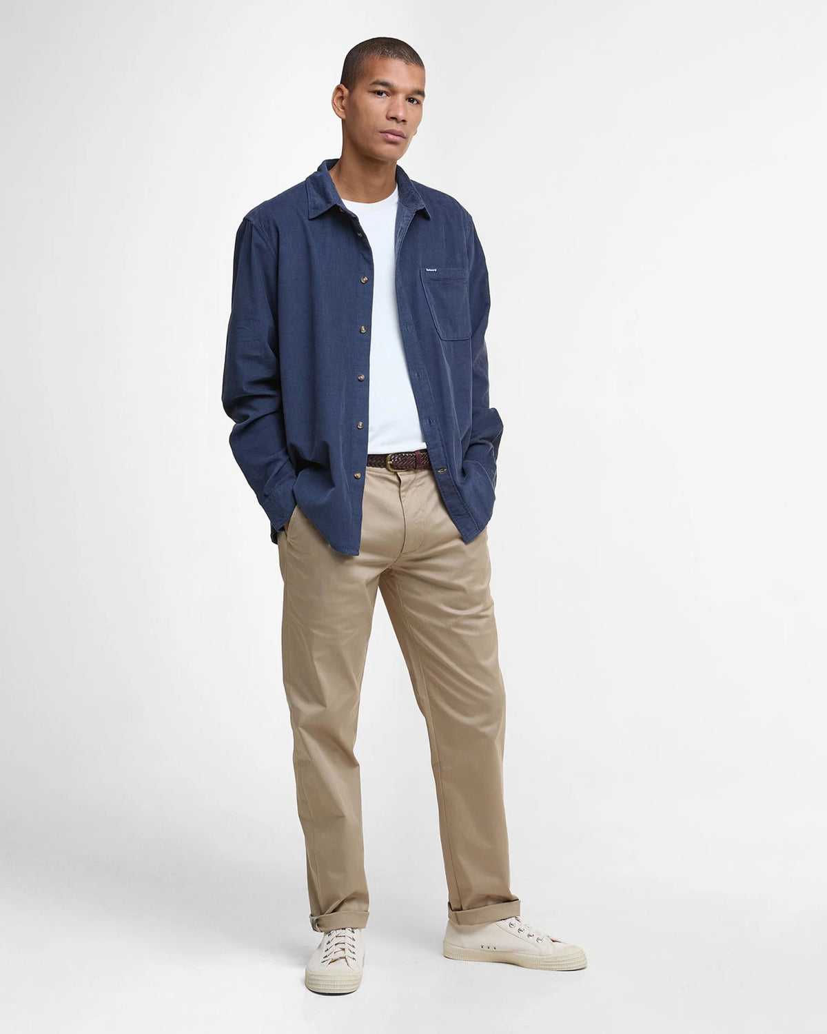 Barbour Bramside Cord Shirt - Navy Blue