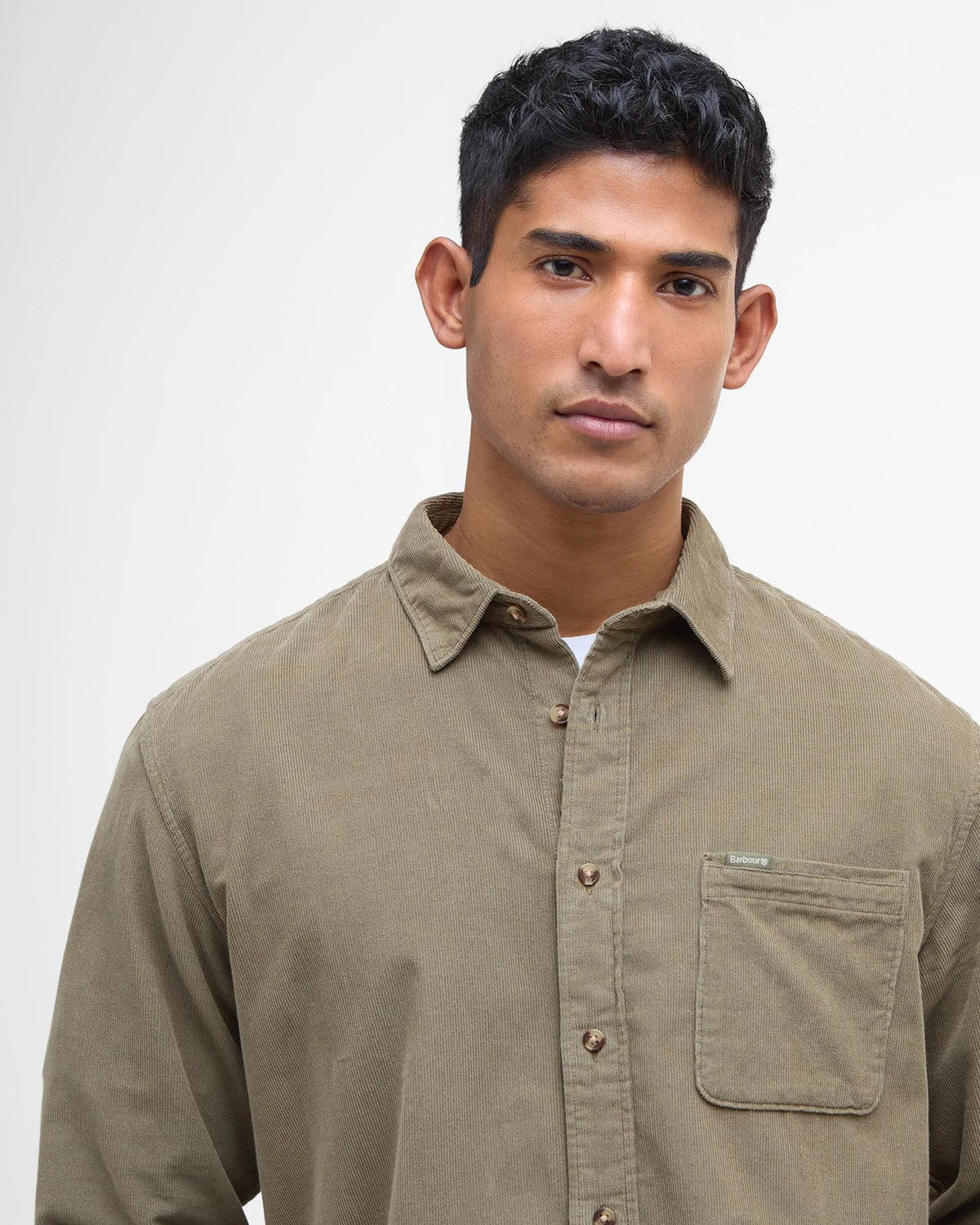 Barbour Bramside Cord Shirt - Olive