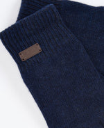 Barbour Carlton Beanie & Gloves Gift Set - Navy