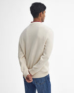 Barbour Casey Crew Neck Cable Knitted Jumper - Whisper White