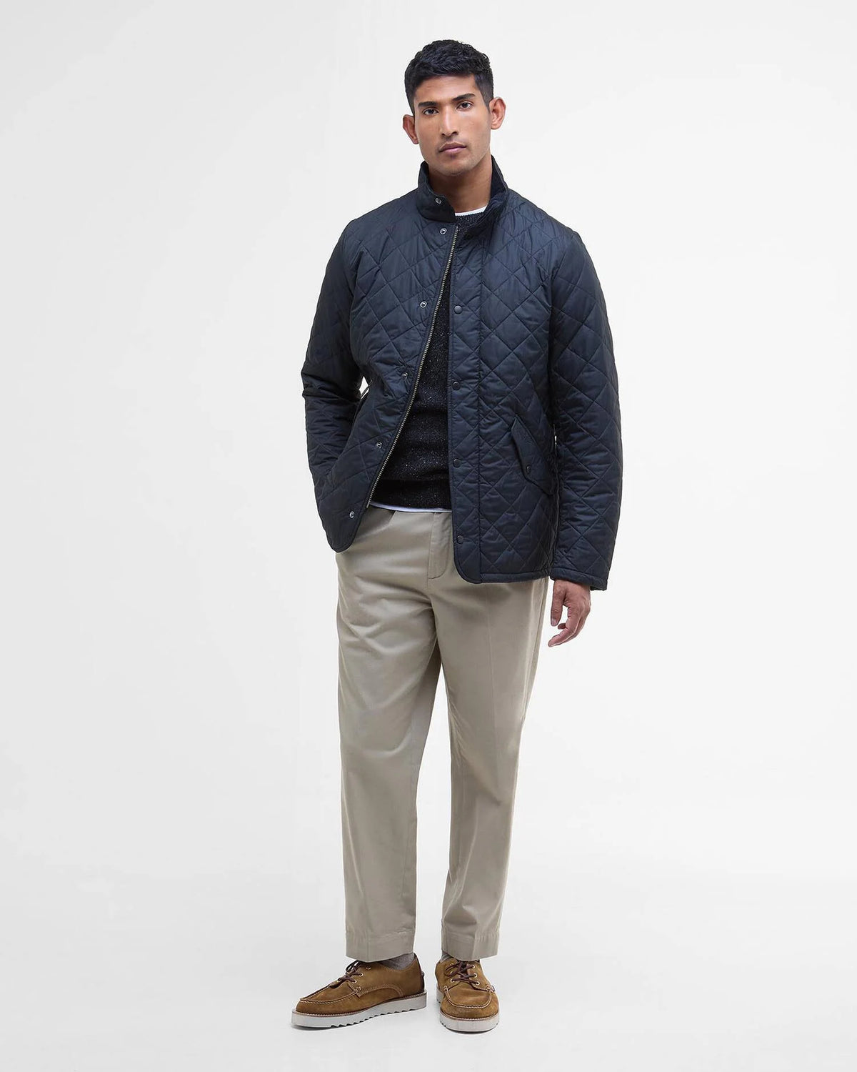 Barbour Chelsea Sports Quilt Jacket - Navy Blue