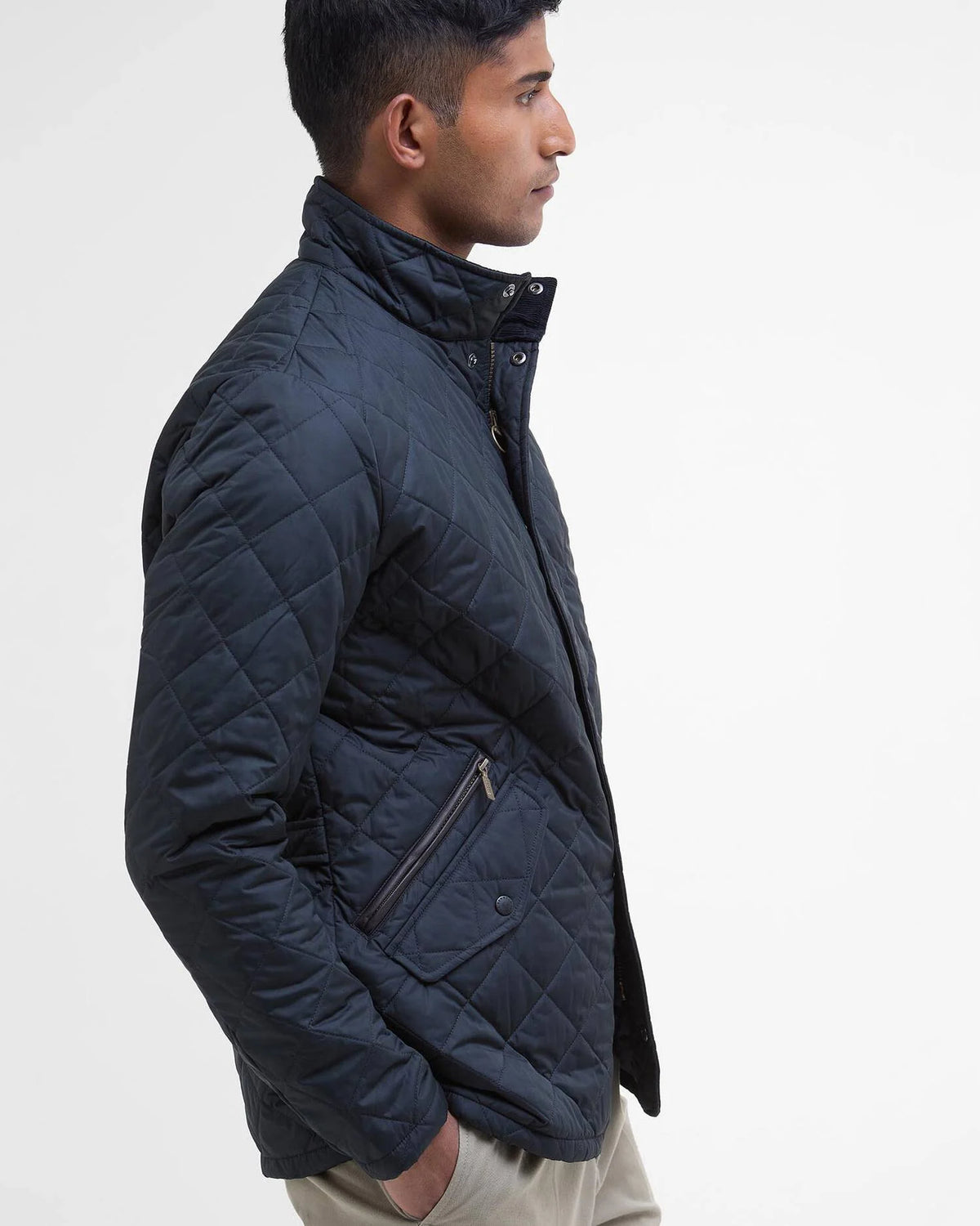 Barbour Chelsea Sports Quilt Jacket - Navy Blue