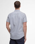 Barbour Cresswell Seersucker Regular Short-Sleeved Shirt - Classic Navy